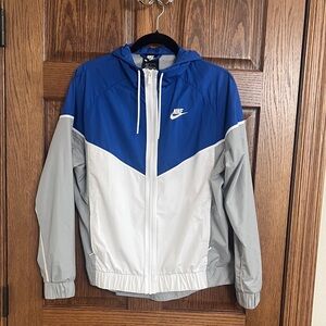 Nike Men’s Royal Blue and Light Gray Jacket